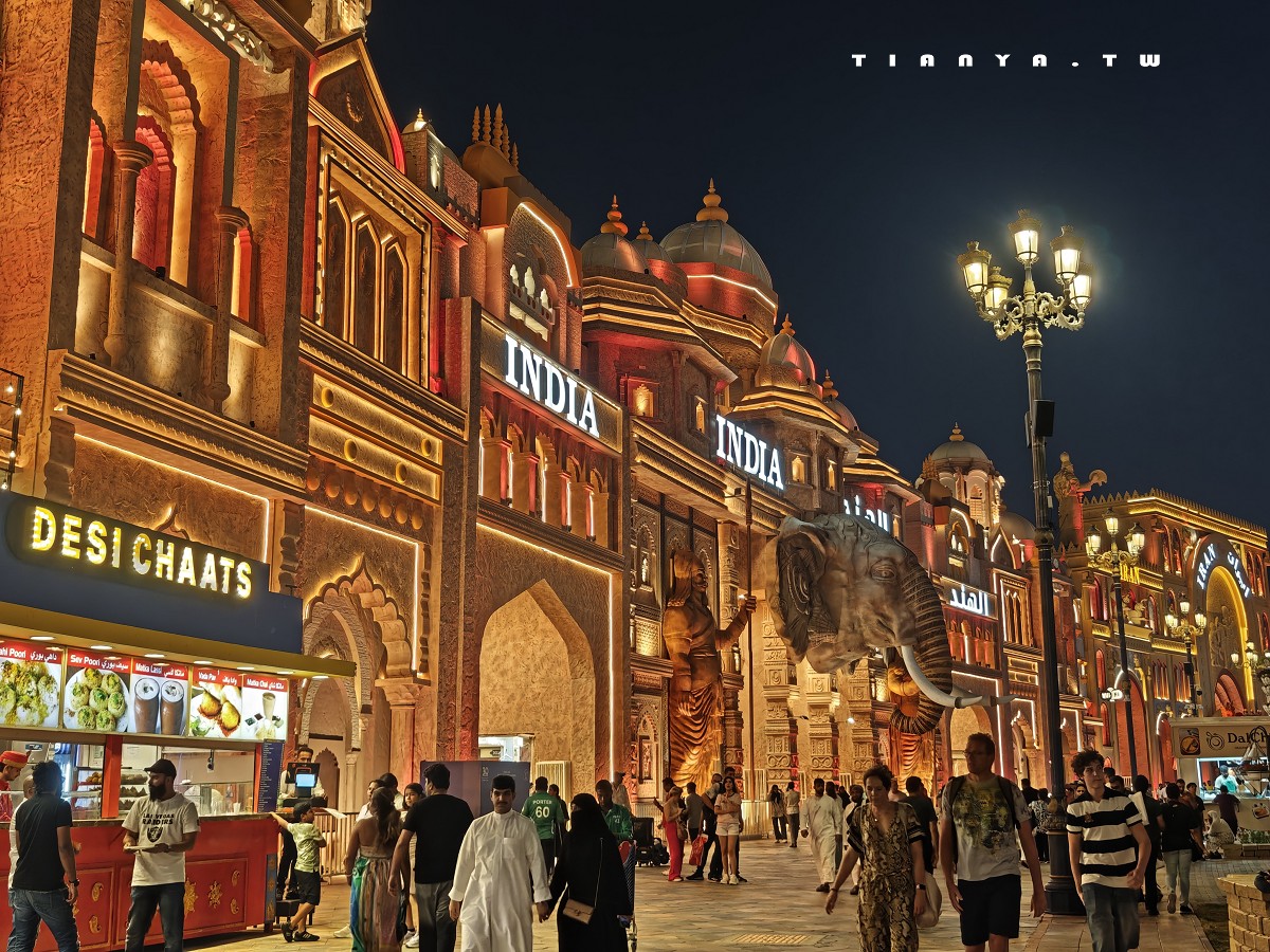 【杜拜地球村】冬季限定主題夜市，集結美食、購物、表演、遊樂設施，用一張門票環遊世界