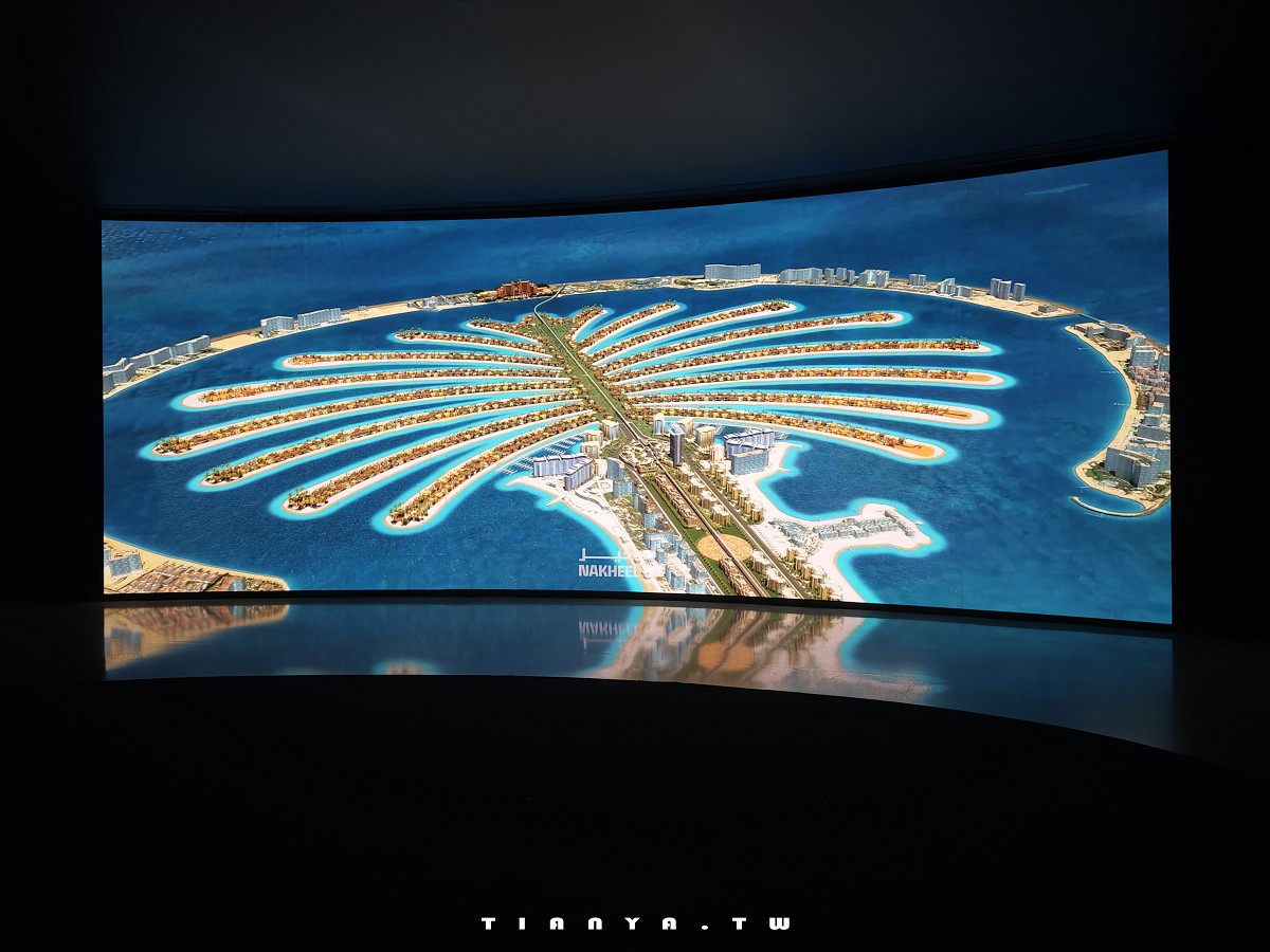 【棕櫚塔觀景台】360度環景高空眺望朱美拉棕櫚島無敵景觀，帆船酒店、波斯灣海景盡收眼底