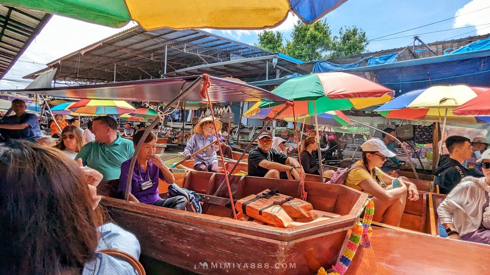 【泰國景點】丹嫩莎朵水上市場｜搭長尾船遊百年運河，體驗傳統水上市集交易樂趣